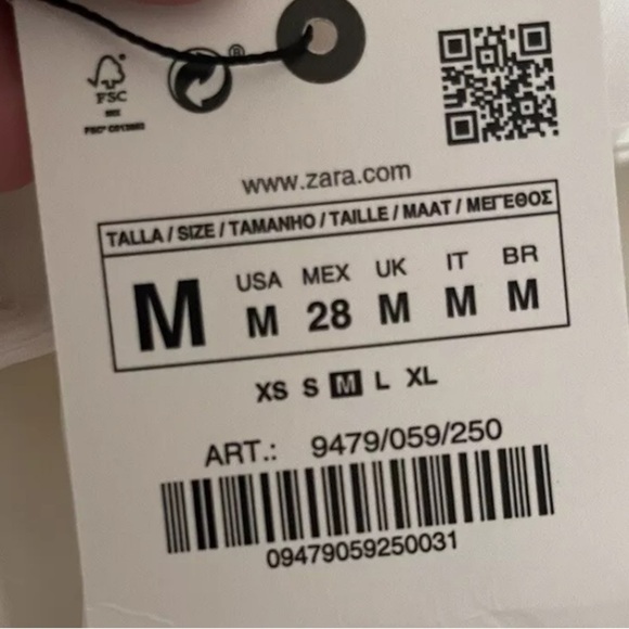 ZARA TWISTED ASYMMETRIC DRESS SIZE M - Picture 14 of 16